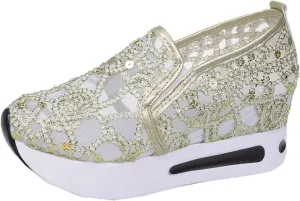 SBGMoSJ Casual Sneakers for Women Women's Plantar Fasciitis Shoes Wide Width Slip On Canvas Shoes for Women Wide Womens Sneakers Size 11 Wide Width Zapatillas para Mujer Elegantes
