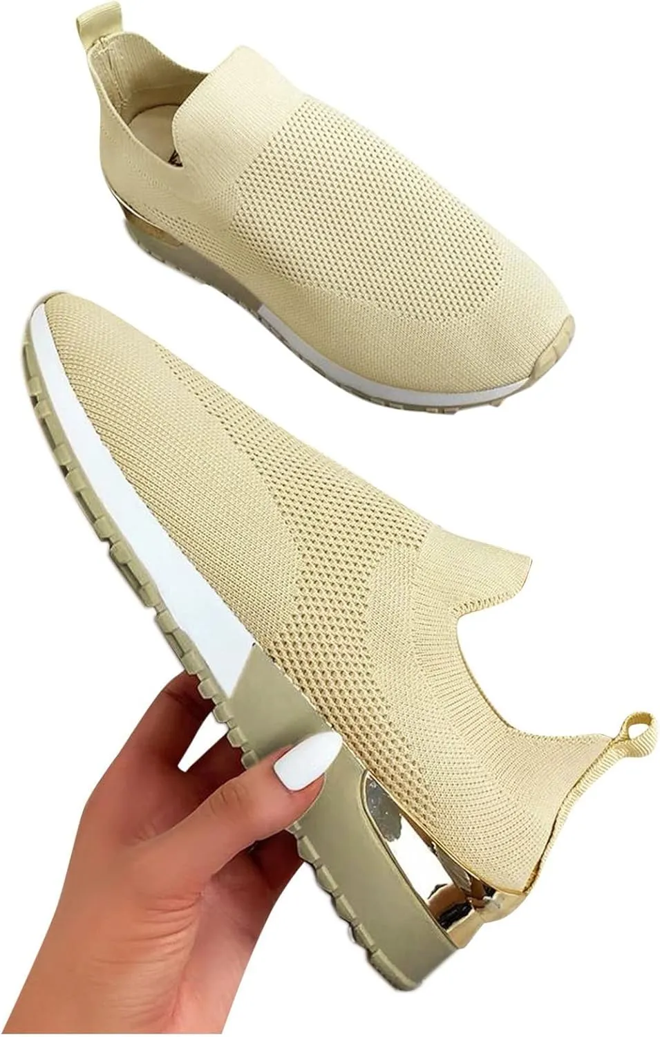 SBGMoSJ Sneakers for Womens Slip On Shoes Women Wide Winter Gym Shoes Women Weightlifting Running Sneakers for Women 2023 Zapato Antiderrapante Mujer