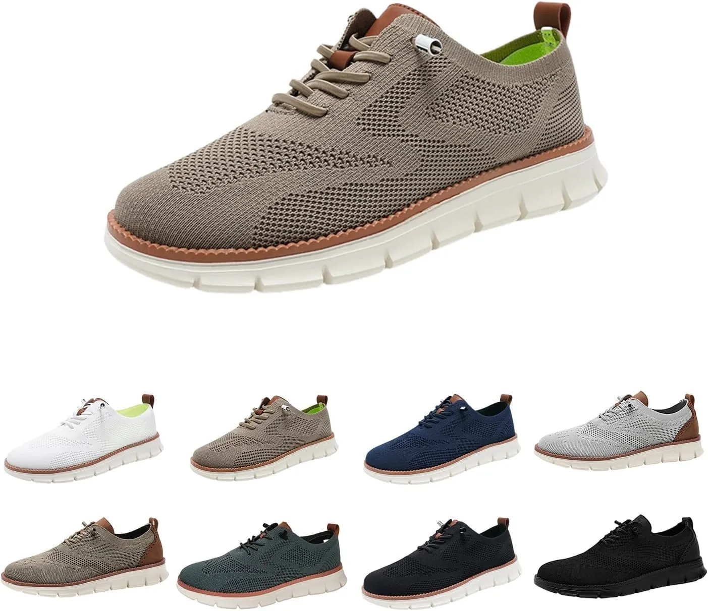 Shoes for Men Mens Casual Dress Oxfords Business Mesh Walking Shoes Tennis Comfortable Sneakers Slip On Boat Lightweight