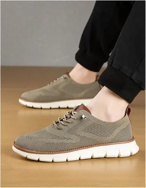 Shoes for Men Mens Casual Dress Oxfords Business Mesh Walking Shoes Tennis Comfortable Sneakers Slip On Boat Lightweight