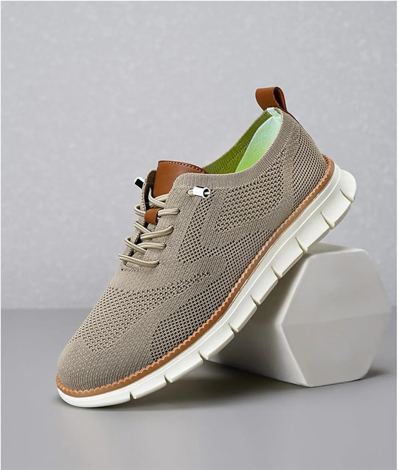 Shoes for Men Mens Casual Dress Oxfords Business Mesh Walking Shoes Tennis Comfortable Sneakers Slip On Boat Lightweight