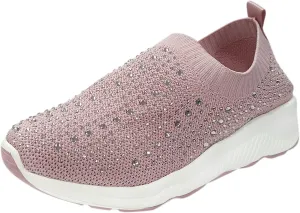 Slip On Shoes Women Wide Toe Box Walking Shoes Women Arch Support Slip On Women Casual Shoes Size 5.5 Chunky Sneakers for Women Y2K Black Athletic Shoes Women Size 5.5