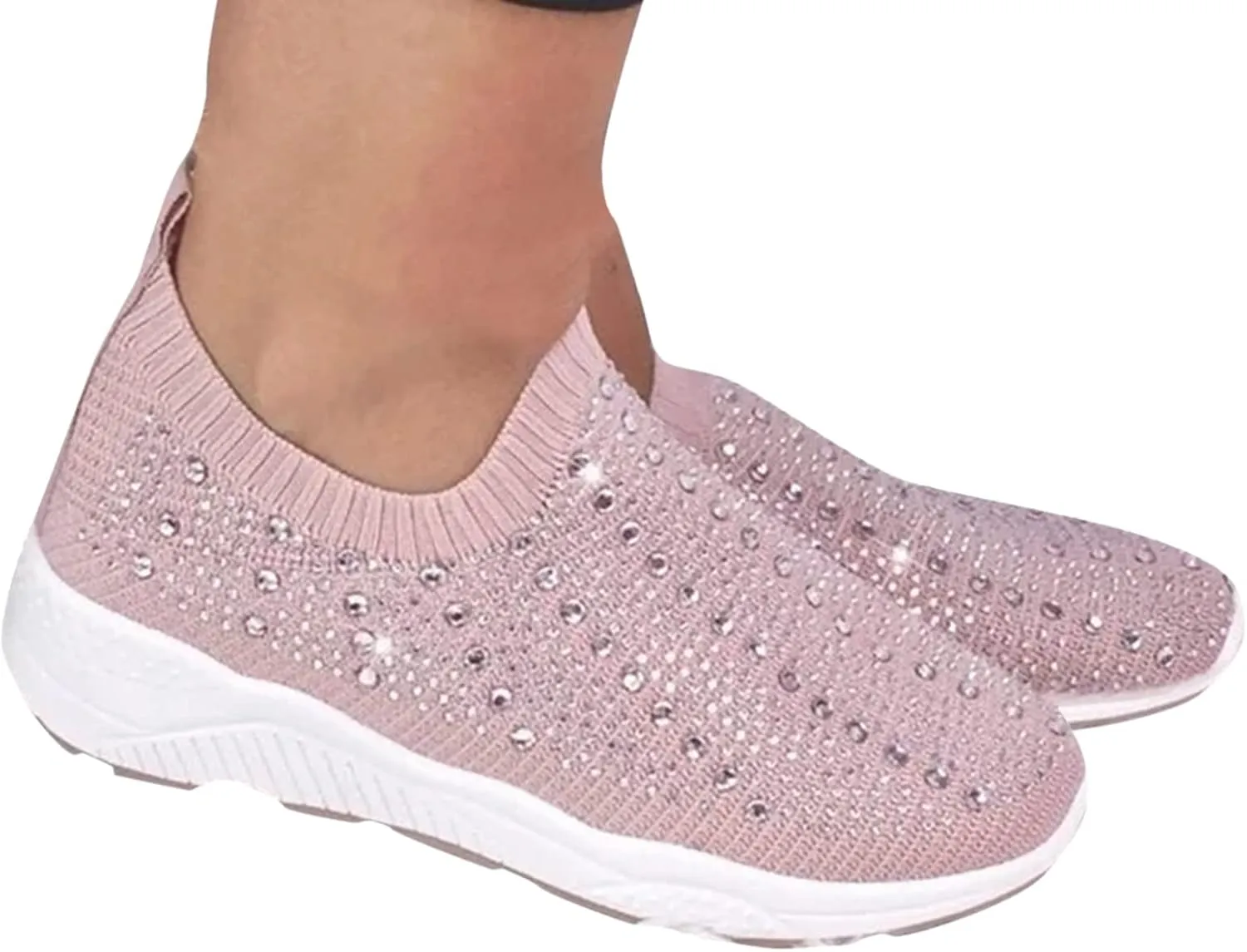 Slip On Shoes Women Wide Toe Box Walking Shoes Women Arch Support Slip On Women Casual Shoes Size 5.5 Chunky Sneakers for Women Y2K Black Athletic Shoes Women Size 5.5