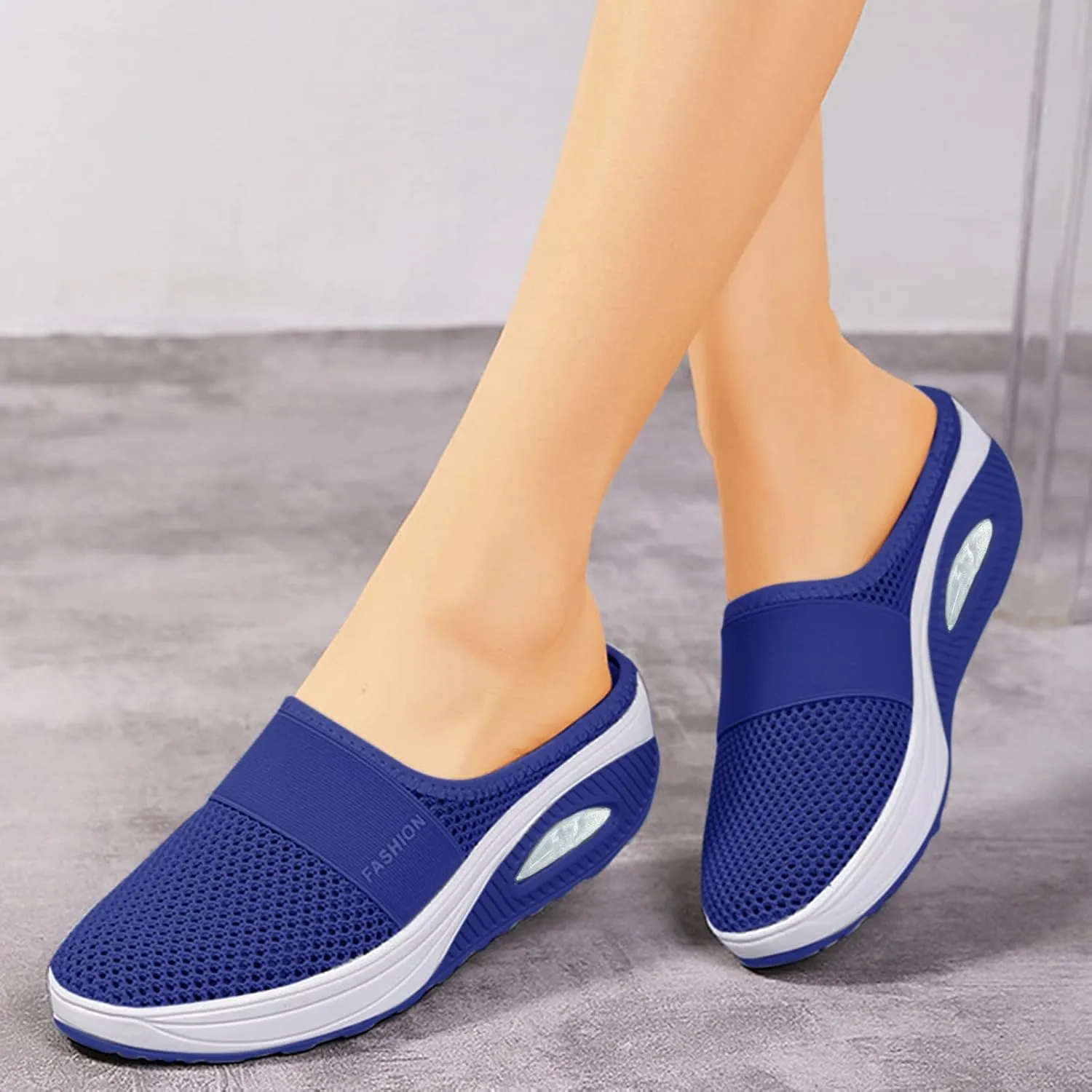 Slip-On with Arch Air Support Knit Walking Walking Shoes Outdoor Cushion Orthopedic Comfort Casual Women's