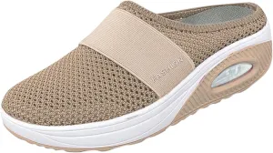 Slip-On with Arch Air Support Knit Walking Walking Shoes Outdoor Cushion Orthopedic Comfort Casual Women's