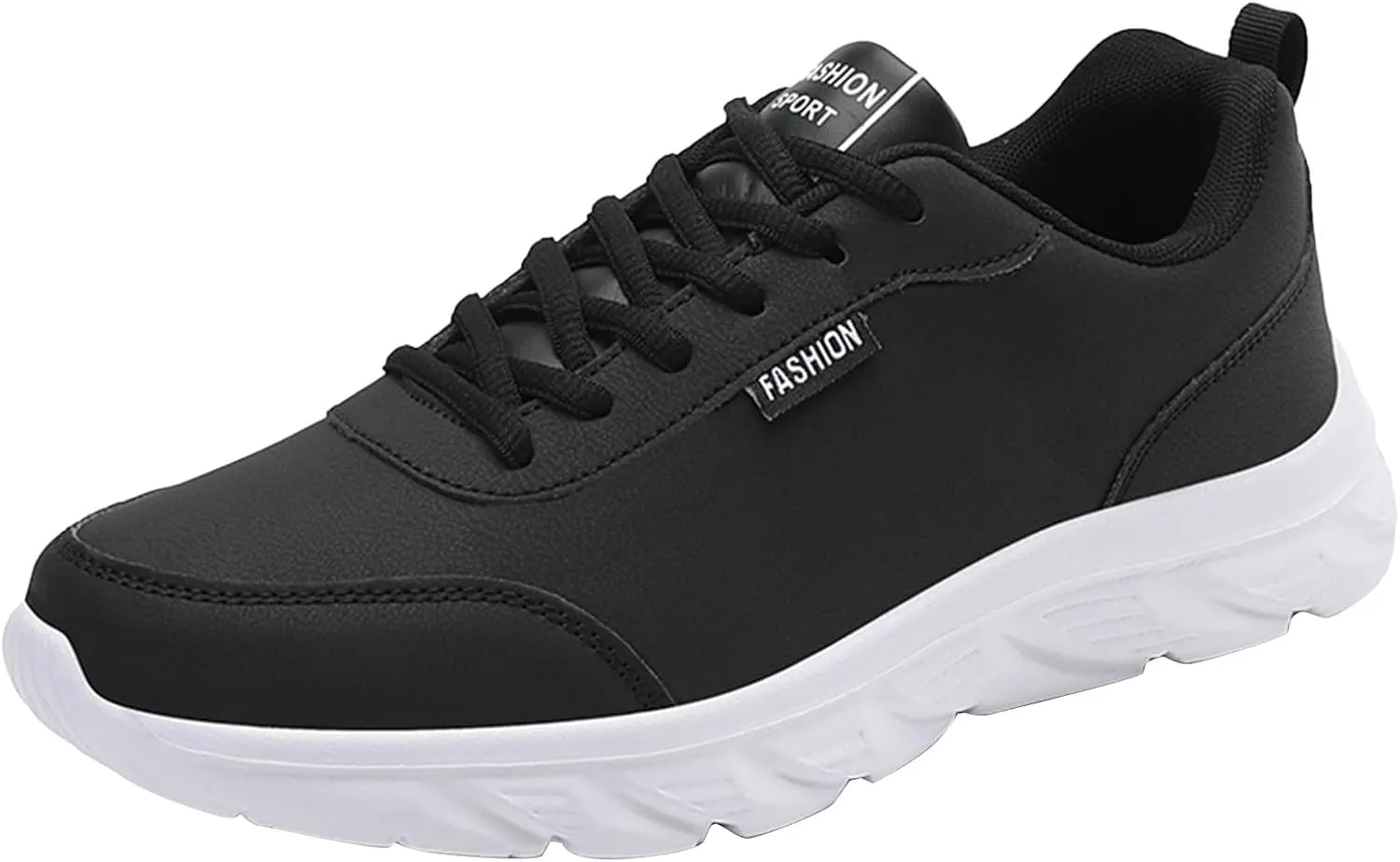 Sneakers Business Breathable Mens Shoes Large Size Casual Leather Laace Up Solid Color Casual Fashion Simple Shoes