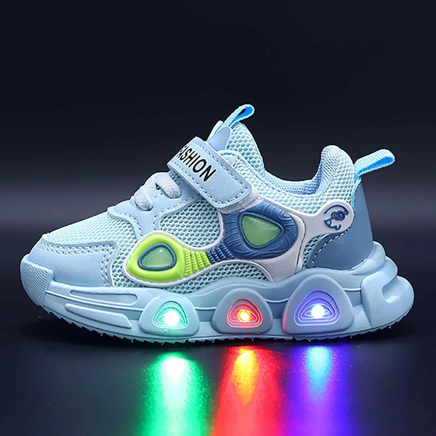Sneakers for Girls Baby Toddler Boys Girls LED Light Sneakers Walking Shoes 1-6 Years Old Kids Mesh Sport Running Shoes
