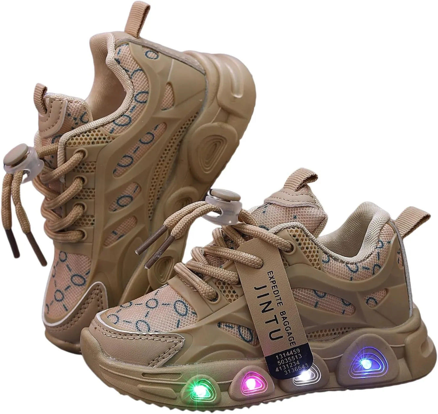 Sneakers for Girls, Girls Light Up Sneakers LED Shoes Mesh Breathable Shoes Lace Up Soft Sole Kid Athletic Shoes for Girls