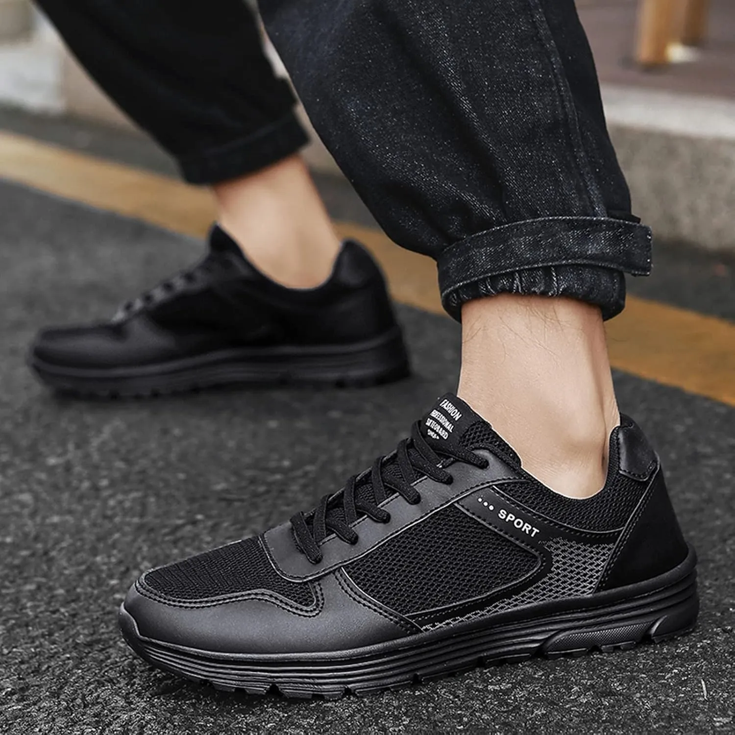Sneakers for Men Mens Training Sneakers Men’s Comfortable Casual Walking Tennis Shoes Mens White Tennis Shoes
