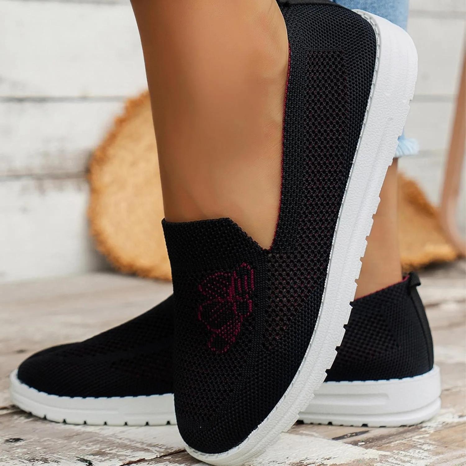 Sneakers for Women Wide Width 2023 Non Slip Work Shoes Women Size 8 Shoes for Women Sneakers Trendy White Platform Sneakers for Women 6 Wide Womens Black Walking Sneakers Size 8
