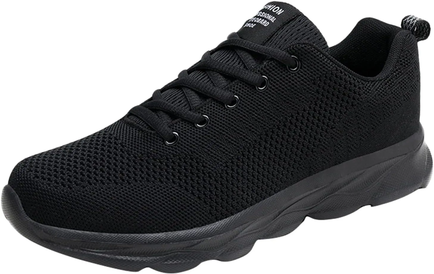 Tennis Shoes Womens Lightweight Comfortable Lace up Womens Running Shoes Breathable Men's Casual Shoes Black Sneakers Steel Toe Tennis Shoe Cross Trainer Shoe