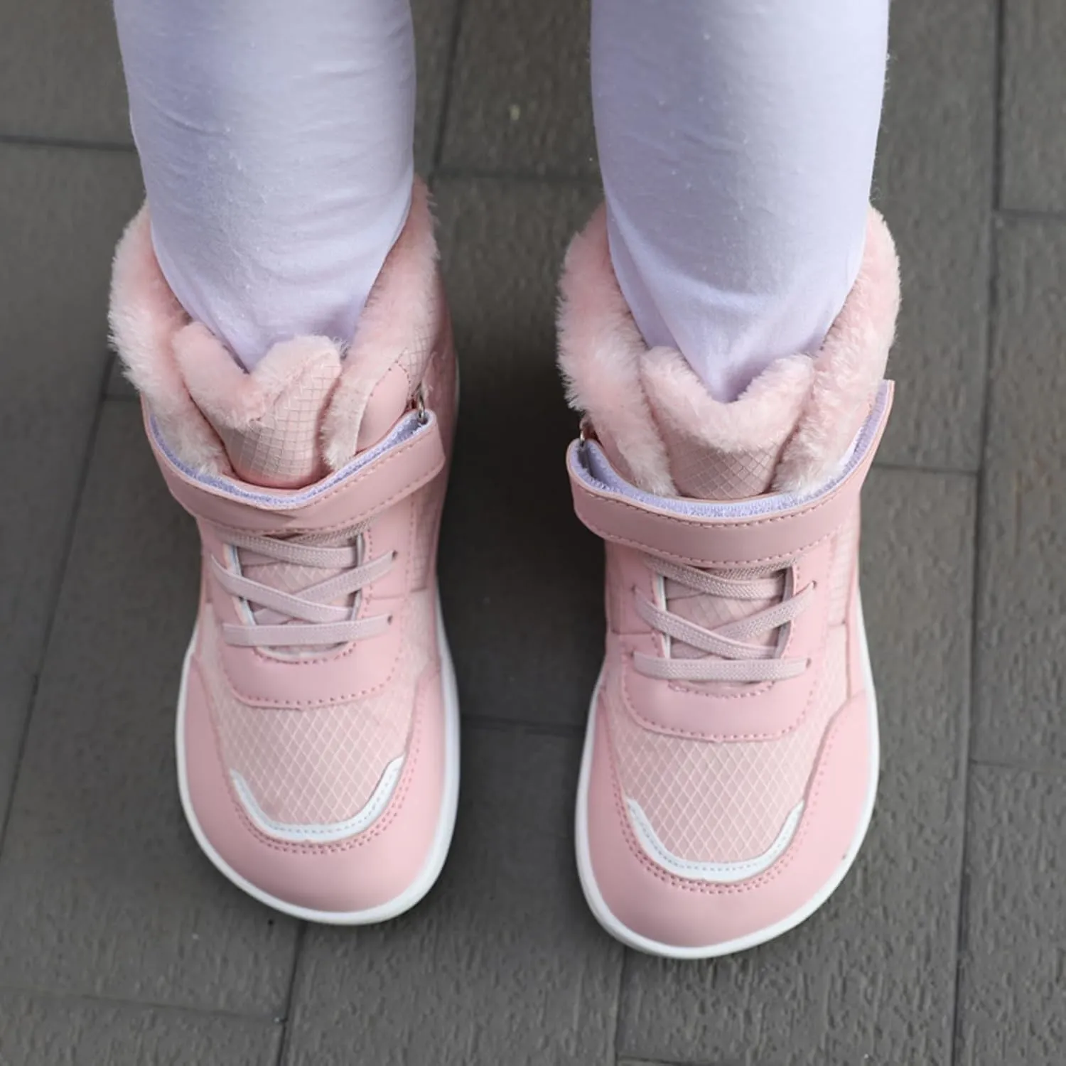 Toddler Boots Kids Snow Boots Boys Girls Barefoot Winter Boots Wide Toe Slip Ankle Winter Snow Boots Hiking Boots