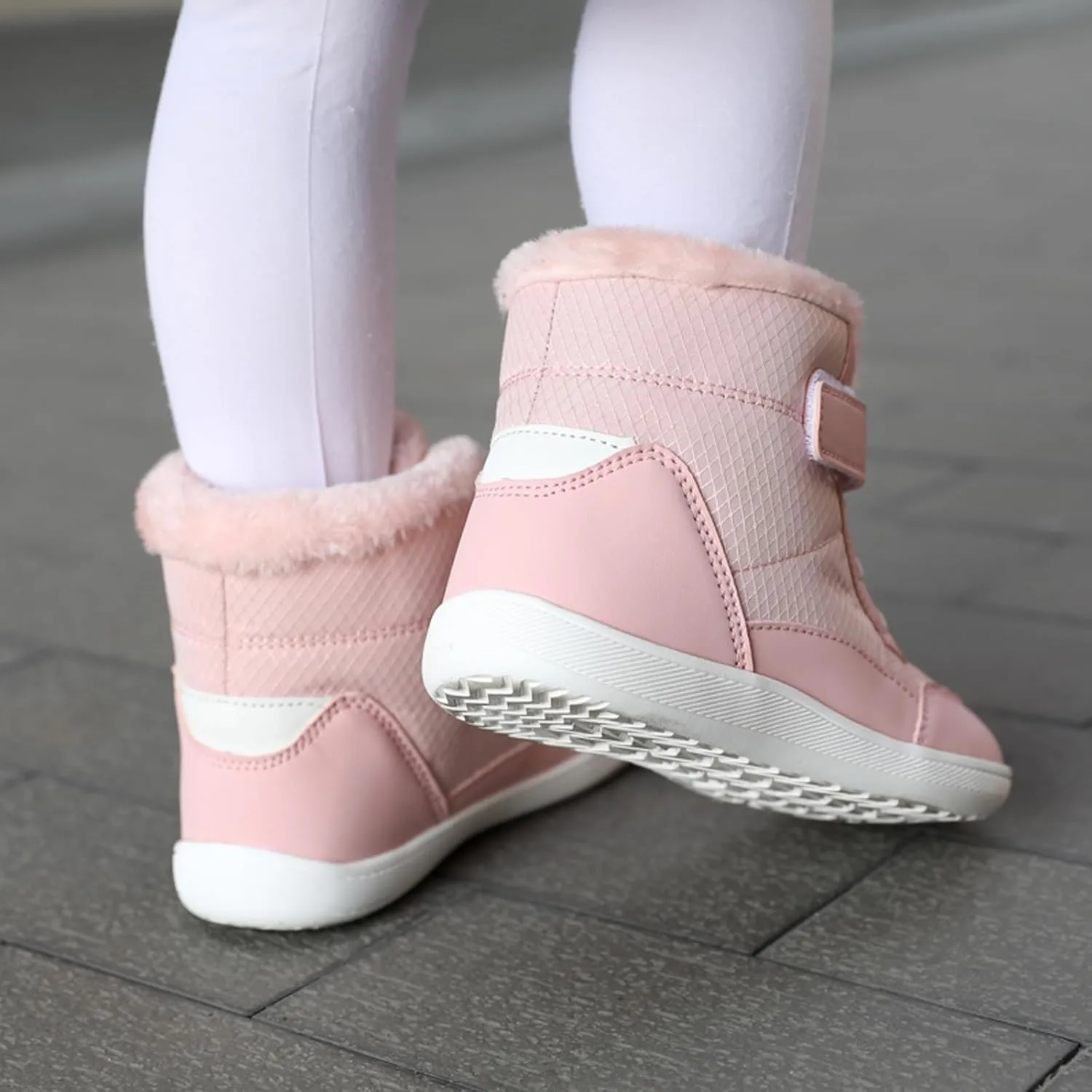 Toddler Boots Kids Snow Boots Boys Girls Barefoot Winter Boots Wide Toe Slip Ankle Winter Snow Boots Hiking Boots