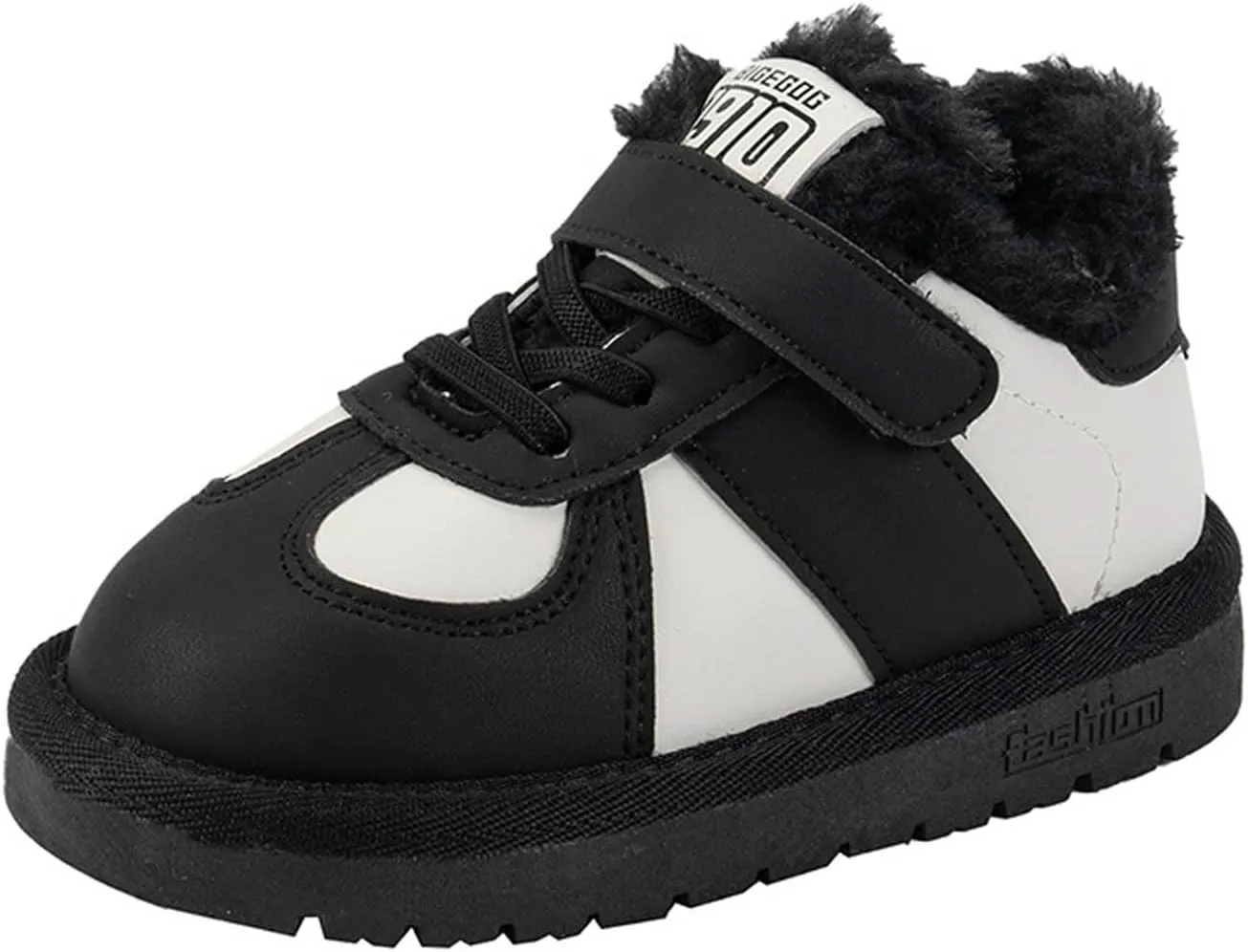 Toddler Snow Boots Boys Girl Faux Fur Lining Anti-Slip Ankle Winter Boots Winter Boots Cold Weather Kids Warm Shoes
