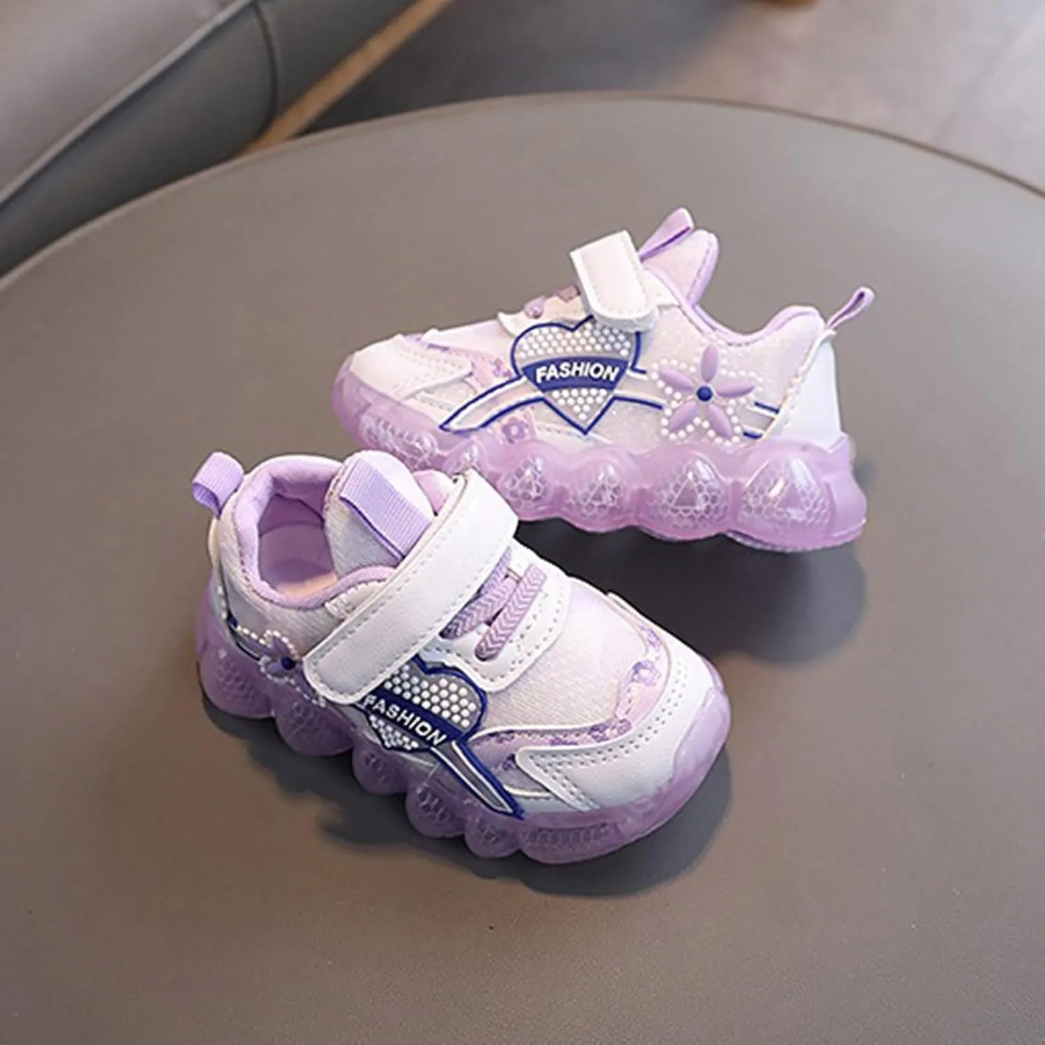 Toddler/Little Kid Sneakers for Boys Girls Light Up Drawstring Lightweight Breathable Athletic Running Tennis Shoes
