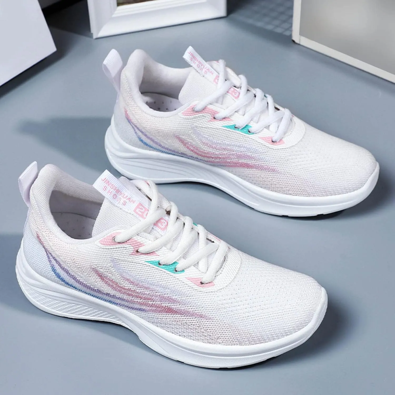 Trendy Wedge Sneakers for Women 2023 Women Slip On Tennis Shoes Size 8 Black Non Slip Shoes for Women Back Support White Sneakers for Women Platform Heel Zapatos CóModos para Mujer Embarazada