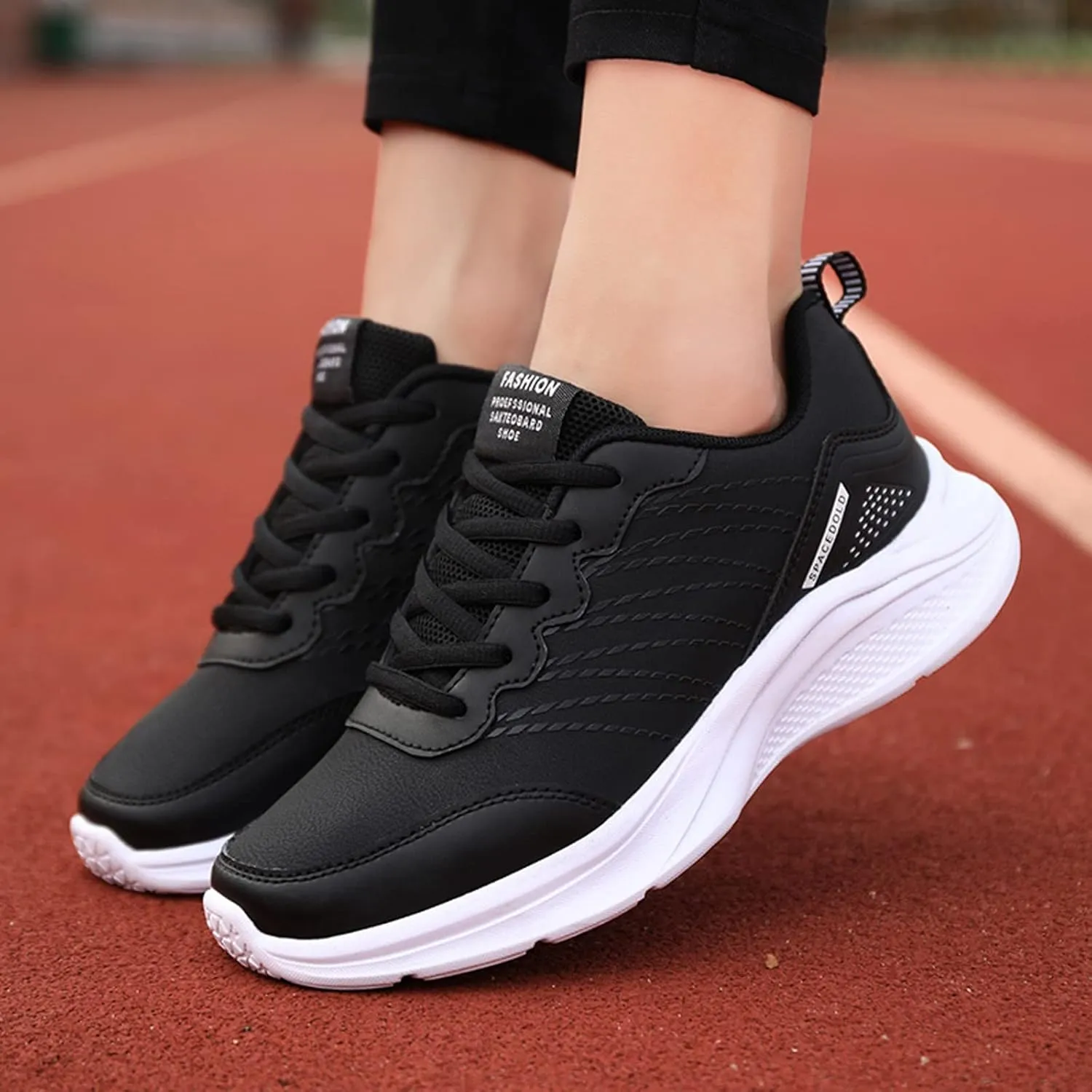 Walking Sneakers for Women 2023 Comfortable Walking Shoes Women Stylish Non Slip Winter Shoes for Women White High Top Sneakers for Women Wide Width White Slip On Sneakers for Women Memory Foam