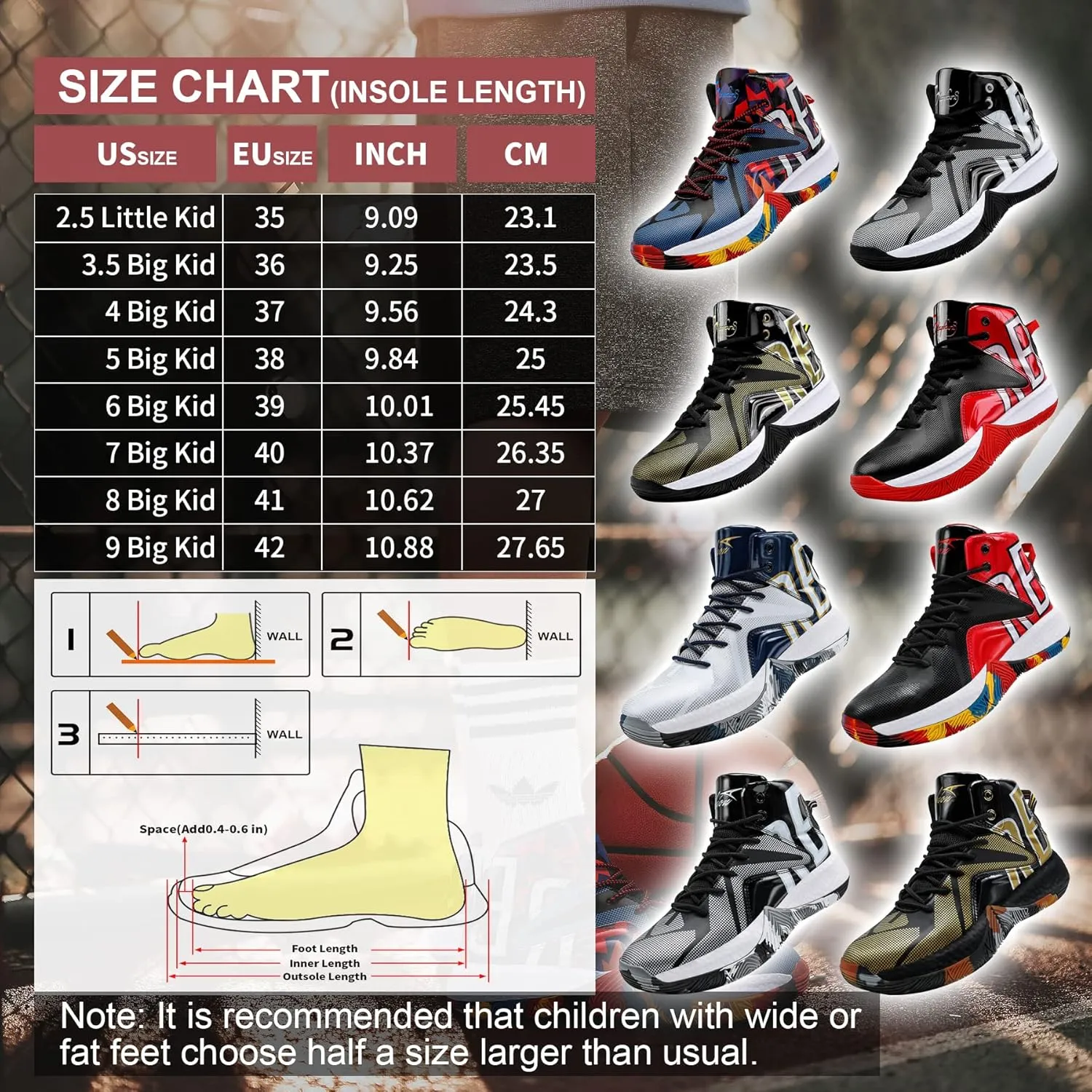 WETIKE Boys Girls Shoes - Kids Sneakers for Running, Basketball & Tennis - Non-Slip