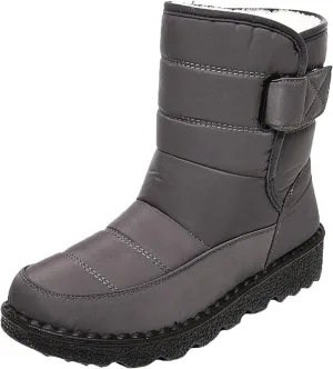 Winter Boots for Women Wide Adults Lined Snow Boots Women Winter Snow Boots Warm Fur Lined Women's Slip On Boot Winter Womens Fall Shoes Men Winter Booties