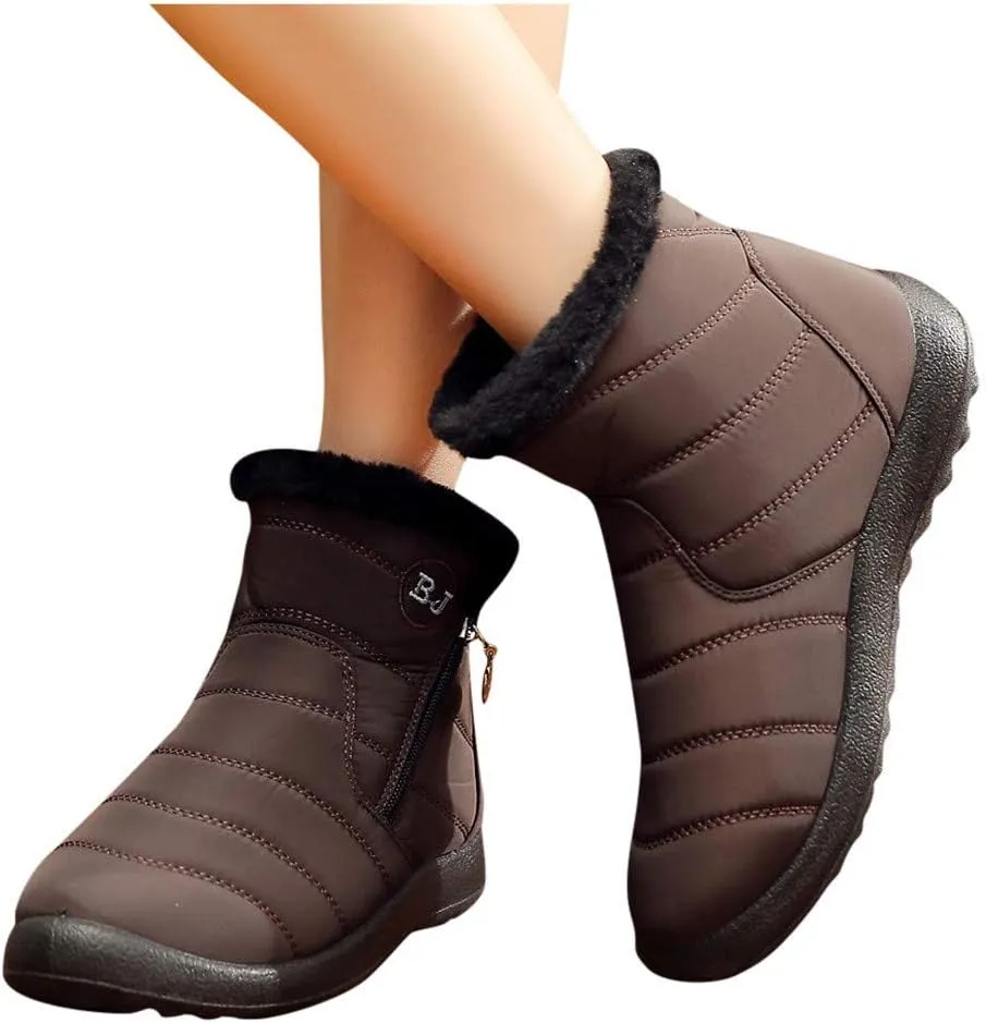 Women Boots Winter Waterproof Adults Snow Shoes Womens Snow Boots Winter Warm Ankle Boots Non Slip Snow Boot for Women Rain Boots Women Men Winter Booties