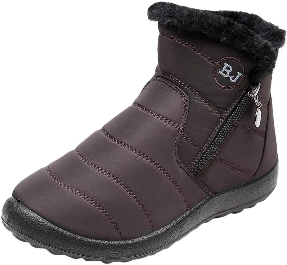 Women Boots Winter Waterproof Adults Snow Shoes Womens Snow Boots Winter Warm Ankle Boots Non Slip Snow Boot for Women Rain Boots Women Men Winter Booties