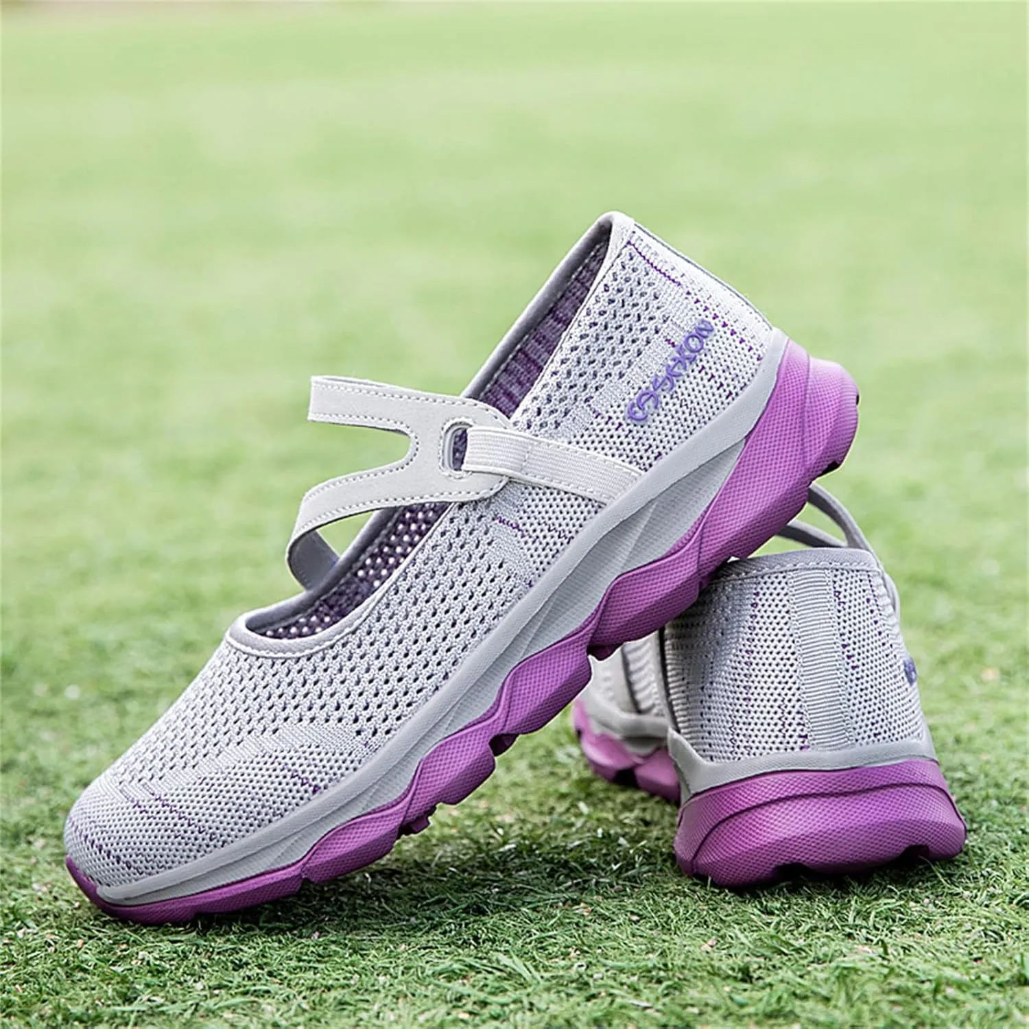 Women Breathable Mesh Slip On Shoes Casual Comfortable Walking Sneakers Lightweight Flats Non Slip Loafers