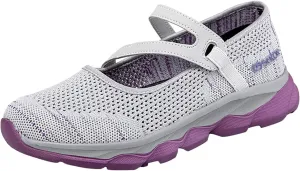 Women Breathable Mesh Slip On Shoes Casual Comfortable Walking Sneakers Lightweight Flats Non Slip Loafers