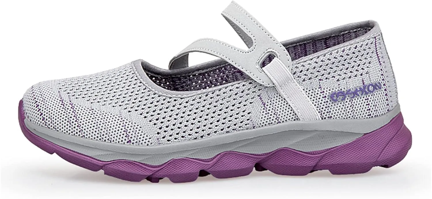 Women Breathable Mesh Slip On Shoes Casual Comfortable Walking Sneakers Lightweight Flats Non Slip Loafers