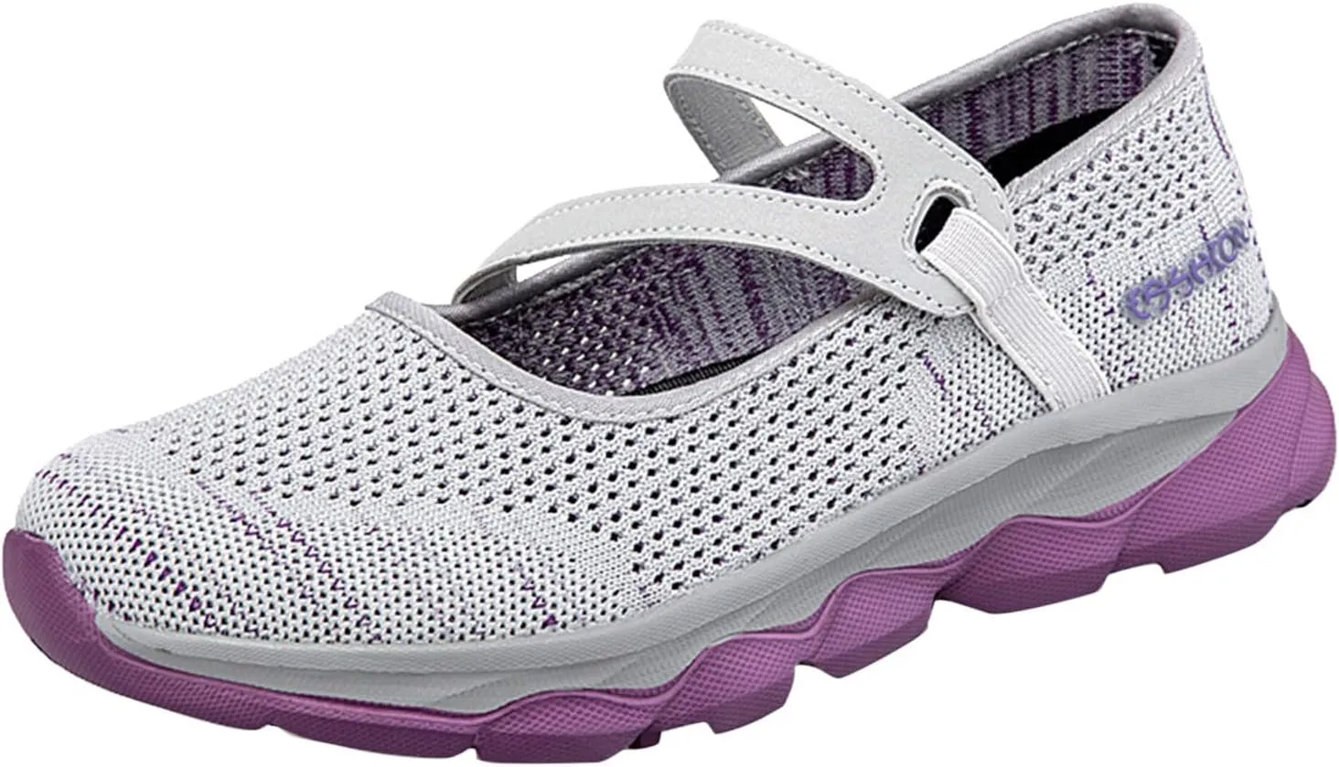Women Breathable Mesh Slip On Shoes Casual Comfortable Walking Sneakers Lightweight Flats Non Slip Loafers
