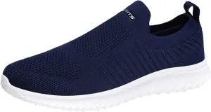 Women Slip On Walking Shoes Comfortable Sneakers Casual Lightweight Canvas Flats Non Slip Breathable Loafers