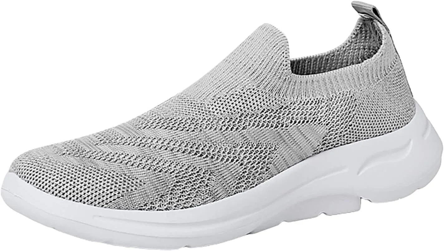 Women Slip Ons Sneakers Shoes Mesh Knit Size 8 Wide Non Slip Black Work Shoes for Women Womens Shoes Casual Fall Wedge Fall Wedge Sneakers for Women 2023 Walking Shoes Women Size 11.5 Wide Slip On