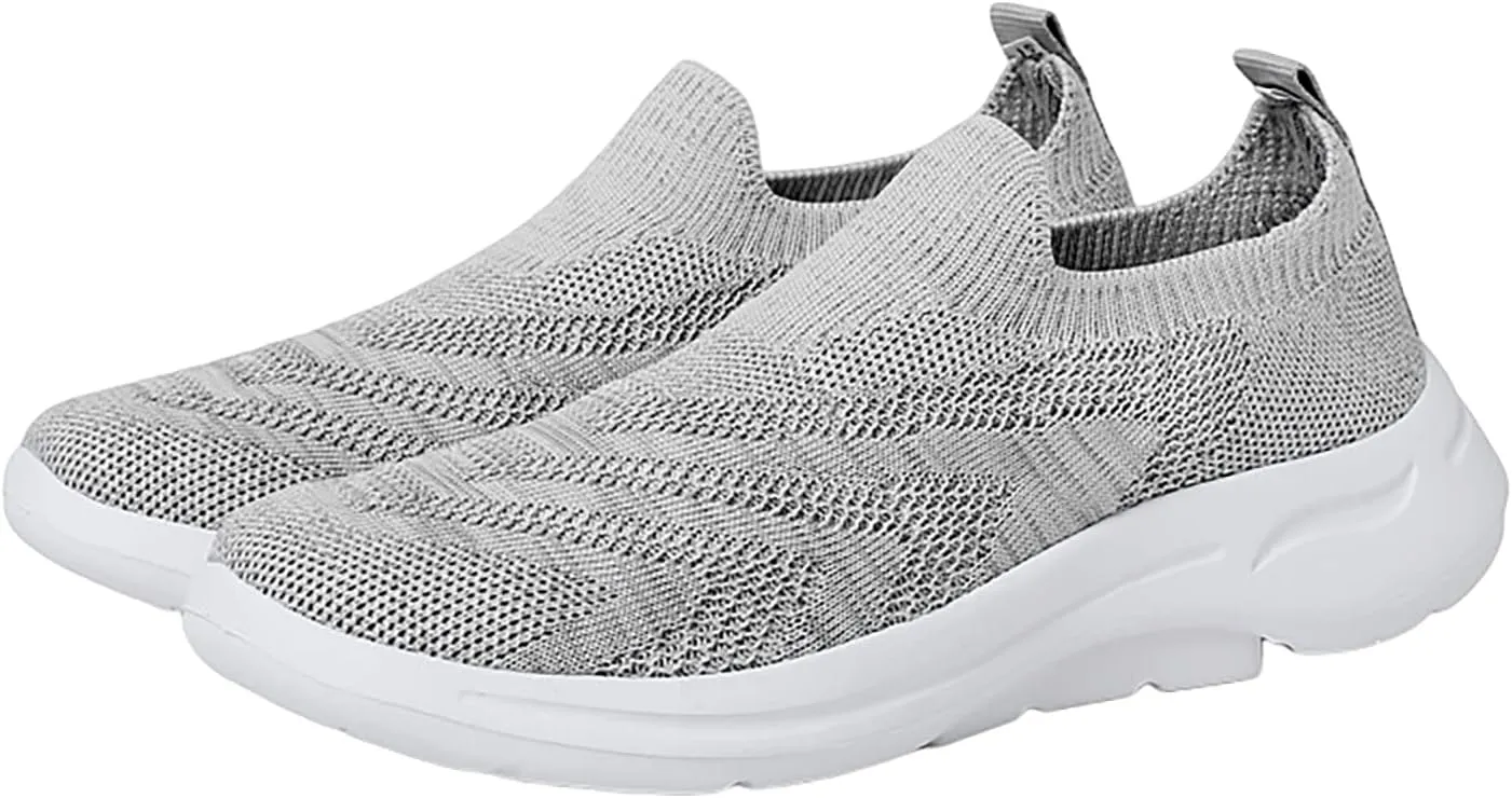 Women Slip Ons Sneakers Shoes Mesh Knit Size 8 Wide Non Slip Black Work Shoes for Women Womens Shoes Casual Fall Wedge Fall Wedge Sneakers for Women 2023 Walking Shoes Women Size 11.5 Wide Slip On