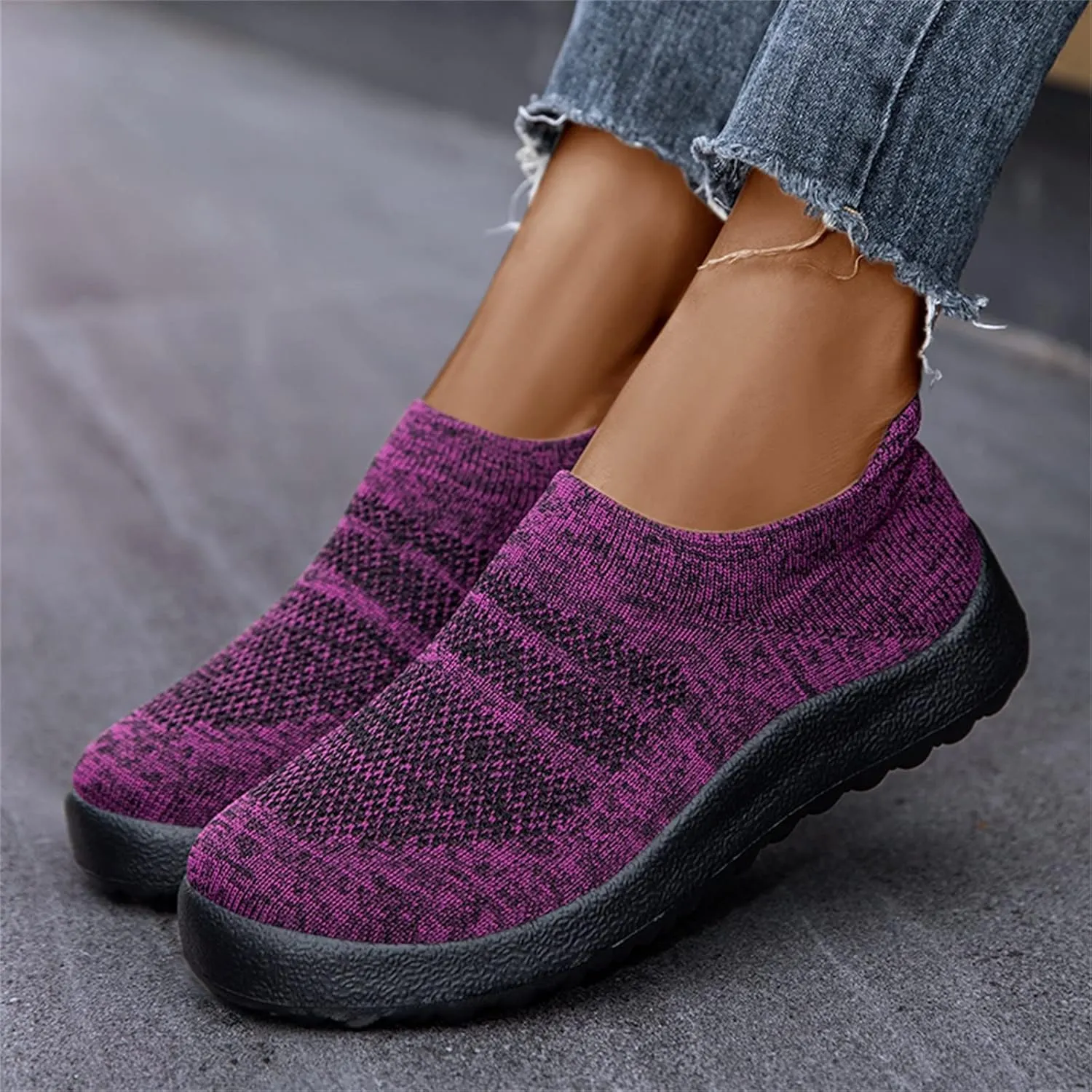 Women Sneakers Black and White Women's Slip On Shoes Size 10 Wide Width Womens Hiking Shoes with Arch Support Trendy Wedge Sneakers for Women 2023 Slip On Sneakers Woman