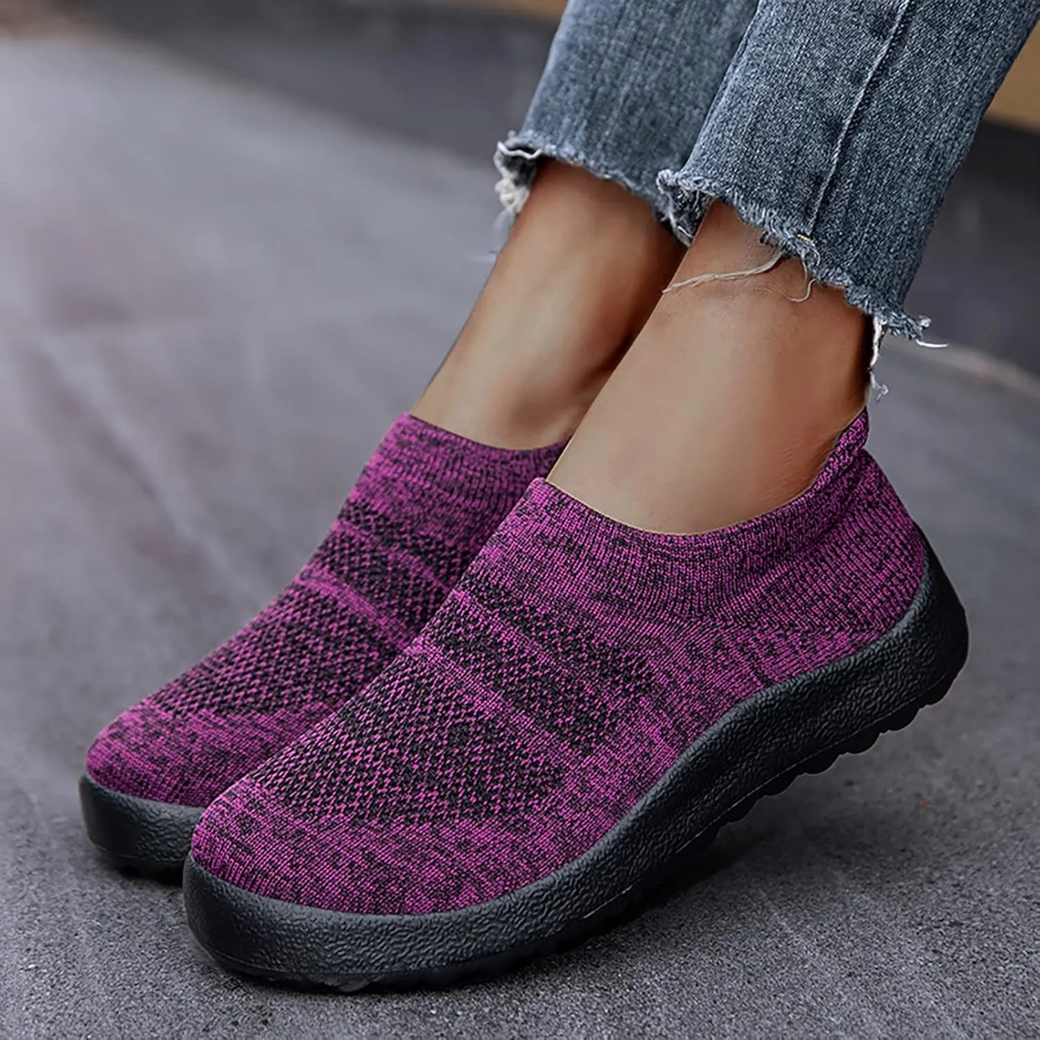 Women Sneakers Black and White Women's Slip On Shoes Size 10 Wide Width Womens Hiking Shoes with Arch Support Trendy Wedge Sneakers for Women 2023 Slip On Sneakers Woman