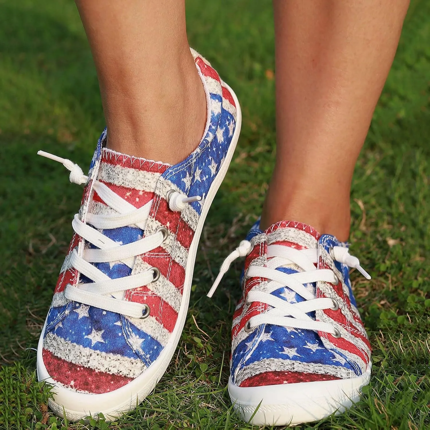 Women's Athletic Shoes Slip on Shoes Women's Fashion Sneakers with Platform Low Top Women Sneakers Black Shoes Women