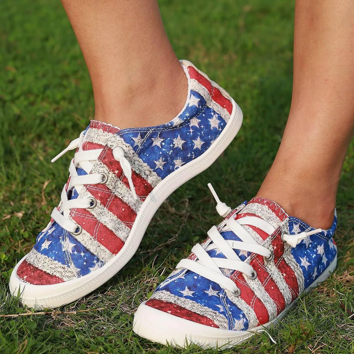 Women's Athletic Shoes Slip on Shoes Women's Fashion Sneakers with Platform Low Top Women Sneakers Black Shoes Women