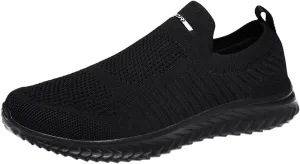 Women's Athletic Walking Shoes Slip On Casual Mesh Womens Tennis Shoes Fashion Black Casual Shoes Women Shoes Sneakers Steel Toe Tennis Shoe White Loafers