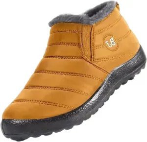 Womens Boots Winter Black Slip On Boots Waterproof Ladies for Women Boot with Comfort Barefoot Shoes Grounded Footwear Hiking Womens Cowboy Boots Snow Booties for Men