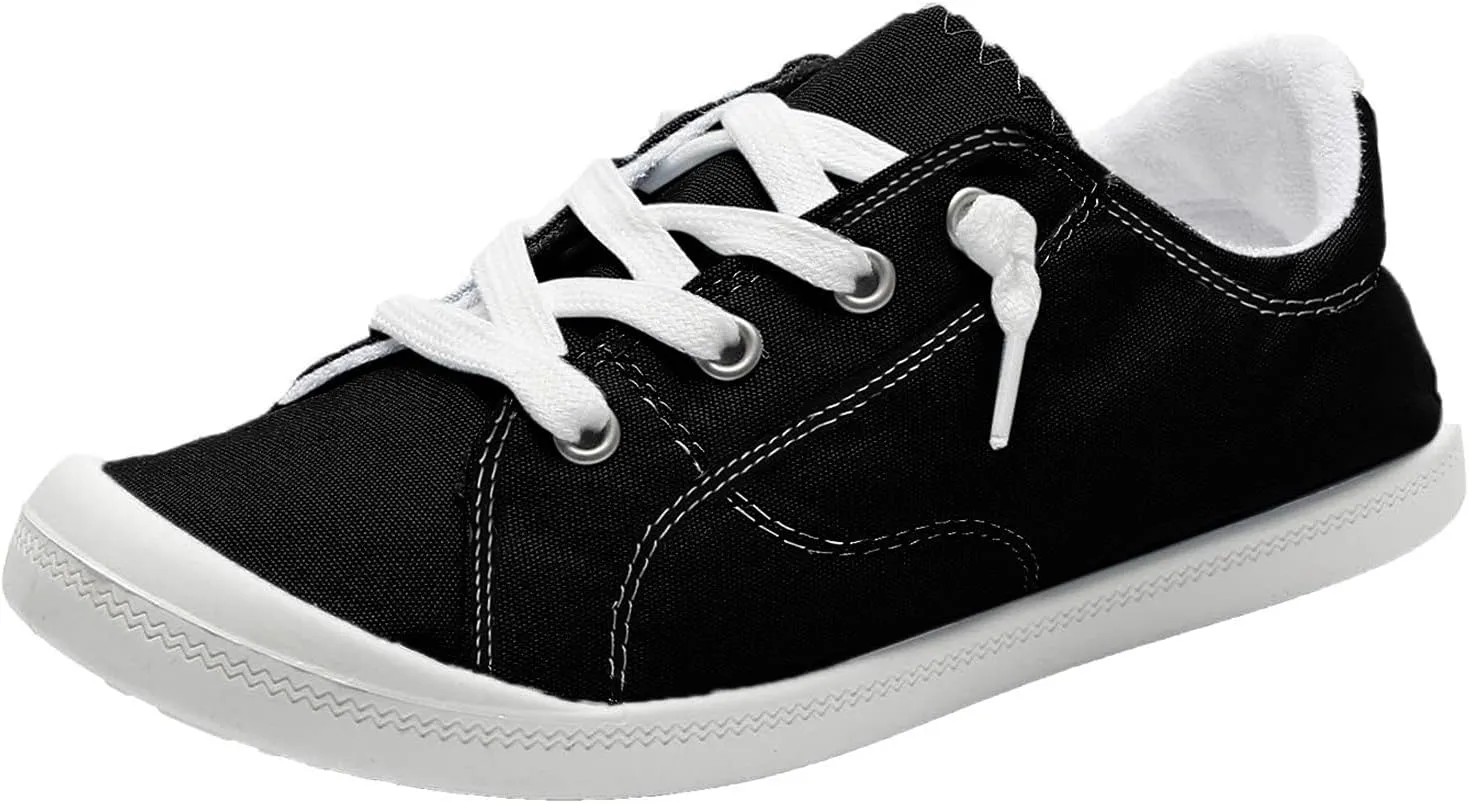 Womens Casual Sneakers Wide Width Tenis para Caminar De Mujer Con Plataforma Comodos Black Dress Shoes for Women Wide Width Womens Fashion Sneakers Size 10.5 Zapatos Confortables para Mujer Mayor