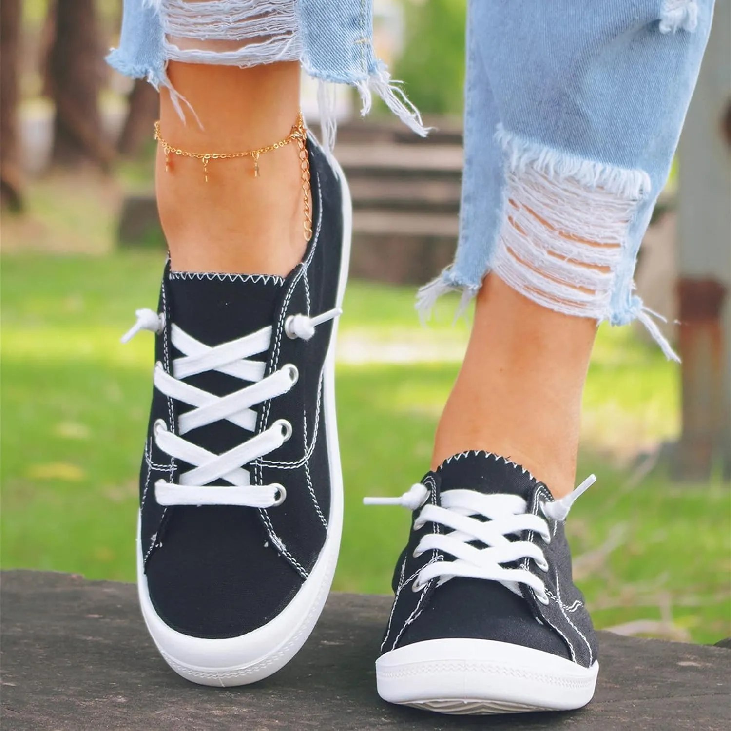 Womens Casual Sneakers Wide Width Tenis para Caminar De Mujer Con Plataforma Comodos Black Dress Shoes for Women Wide Width Womens Fashion Sneakers Size 10.5 Zapatos Confortables para Mujer Mayor