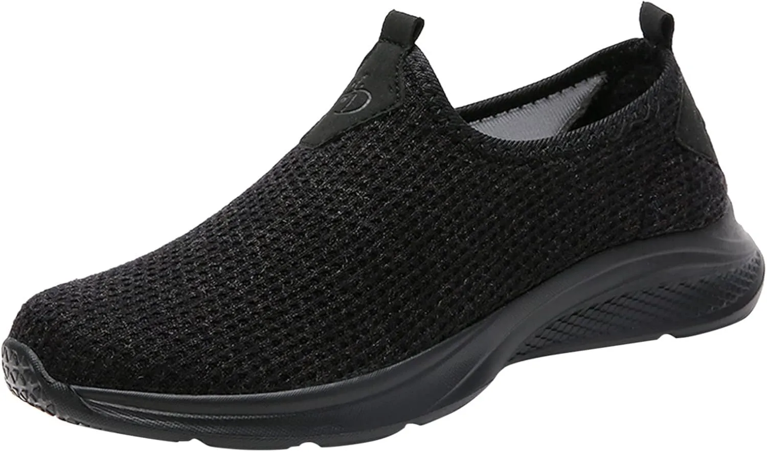 Womens Comfortable Slip On Sneakers Casual Walking Shoes Lightweight Canvas Flats Elastic Non Slip Loafers
