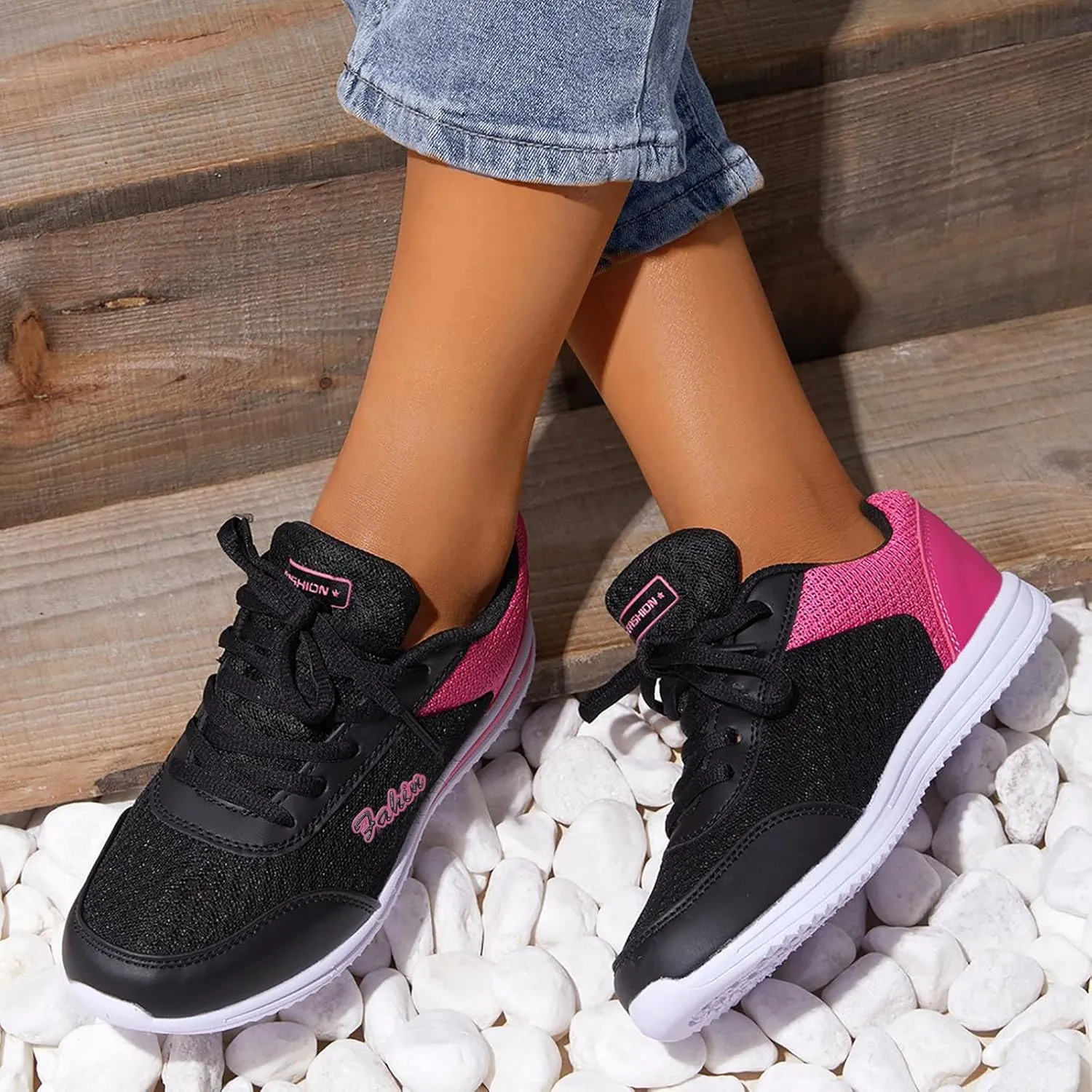 Women's Fashion Sneaker Lace Up Low Top Comfortable Walking Shoes Good Running Shoes for Men Women Loafers Shoes for Work Sneaker Boots for Women