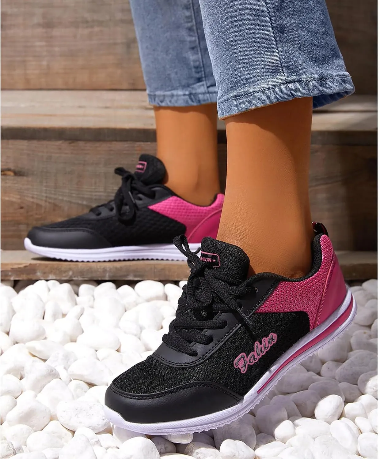 Women's Fashion Sneaker Lace Up Low Top Comfortable Walking Shoes Good Running Shoes for Men Women Loafers Shoes for Work Sneaker Boots for Women