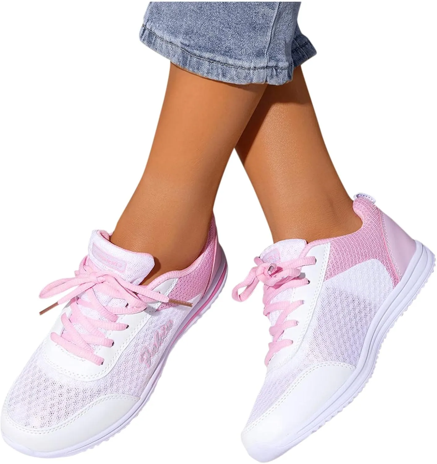 Women's Fashion Sneaker Mesh Slip On Black Non Slip Shoes for Women Comfortable Orange Tennis Shoes for Women Black Loafers Shoes Women Leather Sneakers