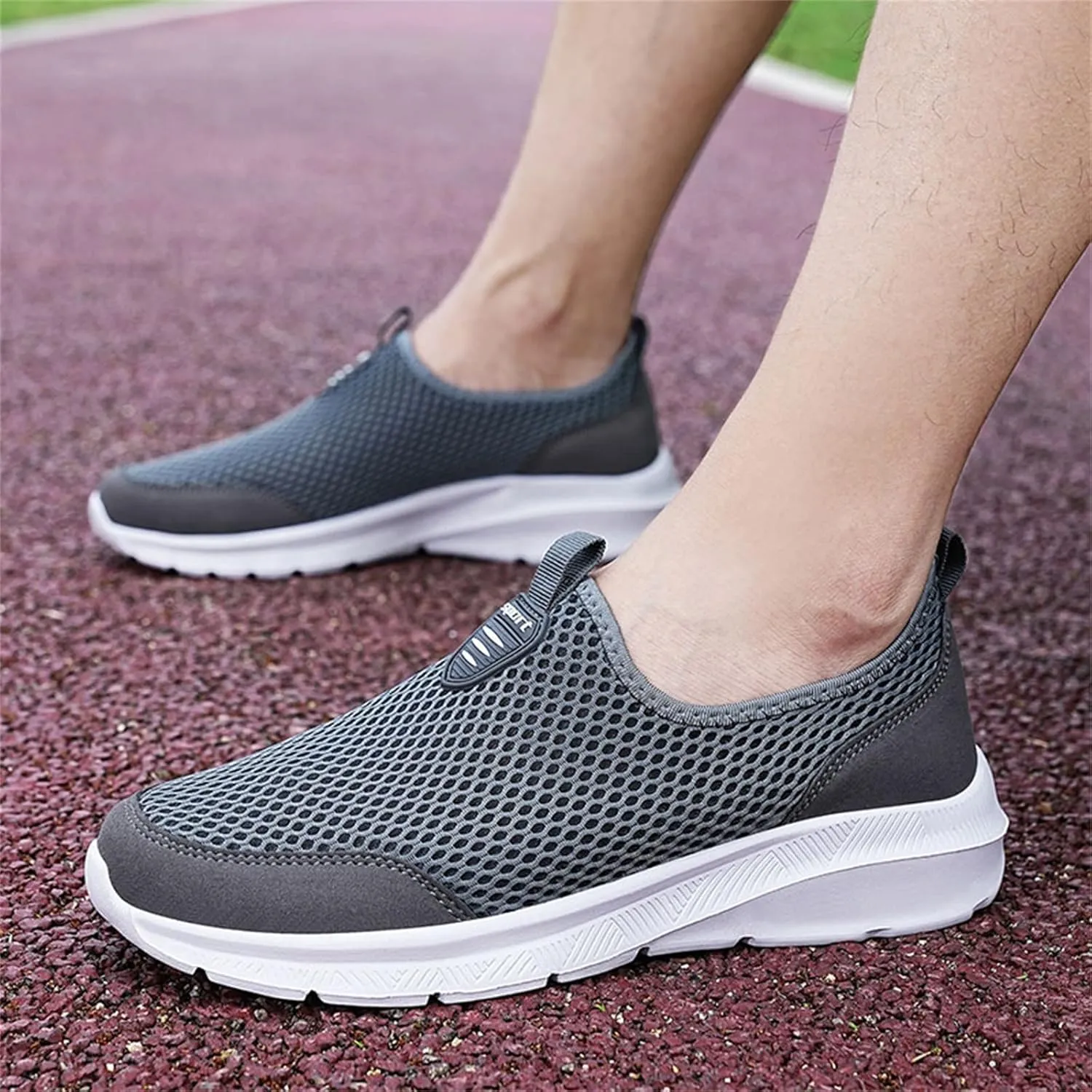 Women's Fashion Sneaker Mesh Slip On Black Non Slip Shoes for Women Comfortable Shoes Men Casual Casual Loafers for Women Men's White Sneakers