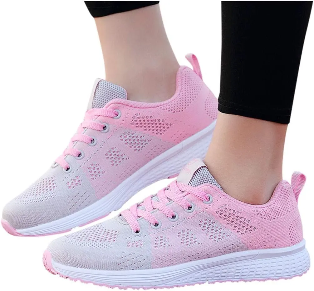Women's Fashion Sneaker Mesh Slip On Black Non Slip Shoes for Women Comfortable Womens Running Shoes White Loafers Cute Sneakers for Women Trendy