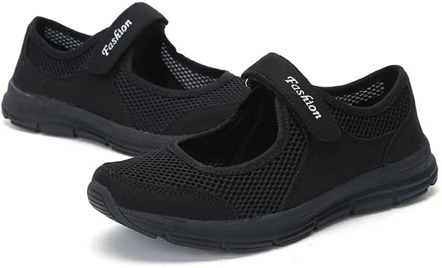 Women's Fashion Sneaker Non Slip Breathable Lightweight Comfortable Lace Up Womens Casual Tennis Shoes Womens Black Loafer Womens Running Sneakers