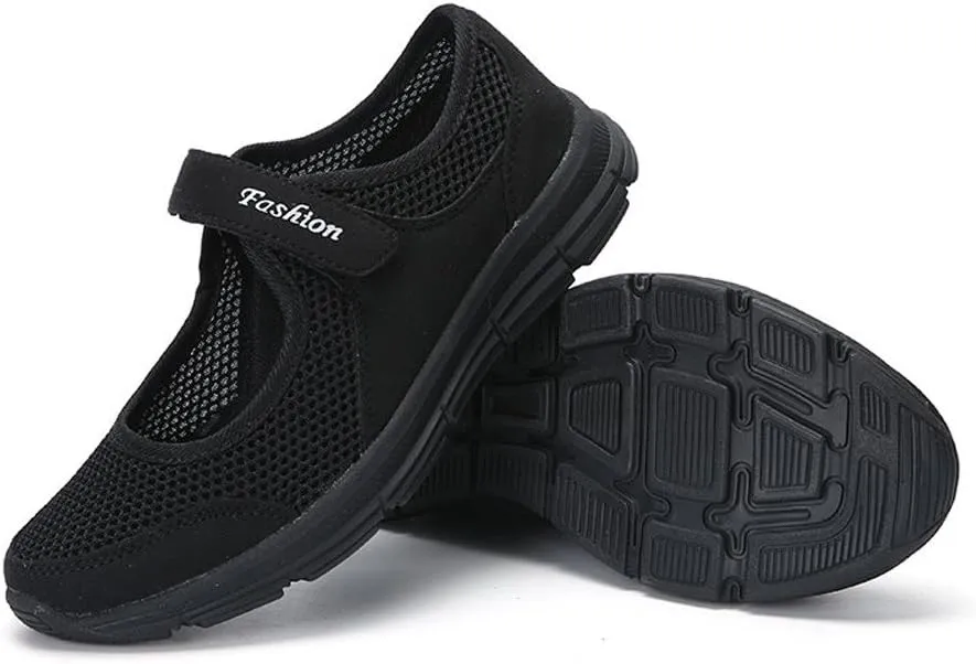 Women's Fashion Sneaker Non Slip Breathable Lightweight Comfortable Lace Up Womens Casual Tennis Shoes Womens Black Loafer Womens Running Sneakers