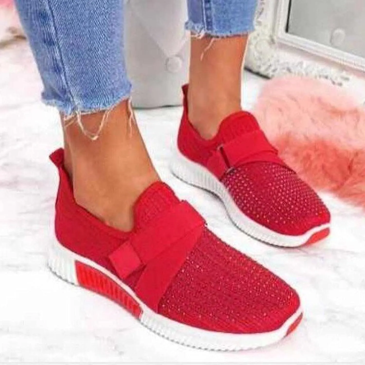 Women's Fashion Sneaker Non Slip Work Wide Comfortable Slip Resistant Work Shoes Cute Walking Shoes for Women Loafers Shoes for Women Sneakers for Women Walking Shoes
