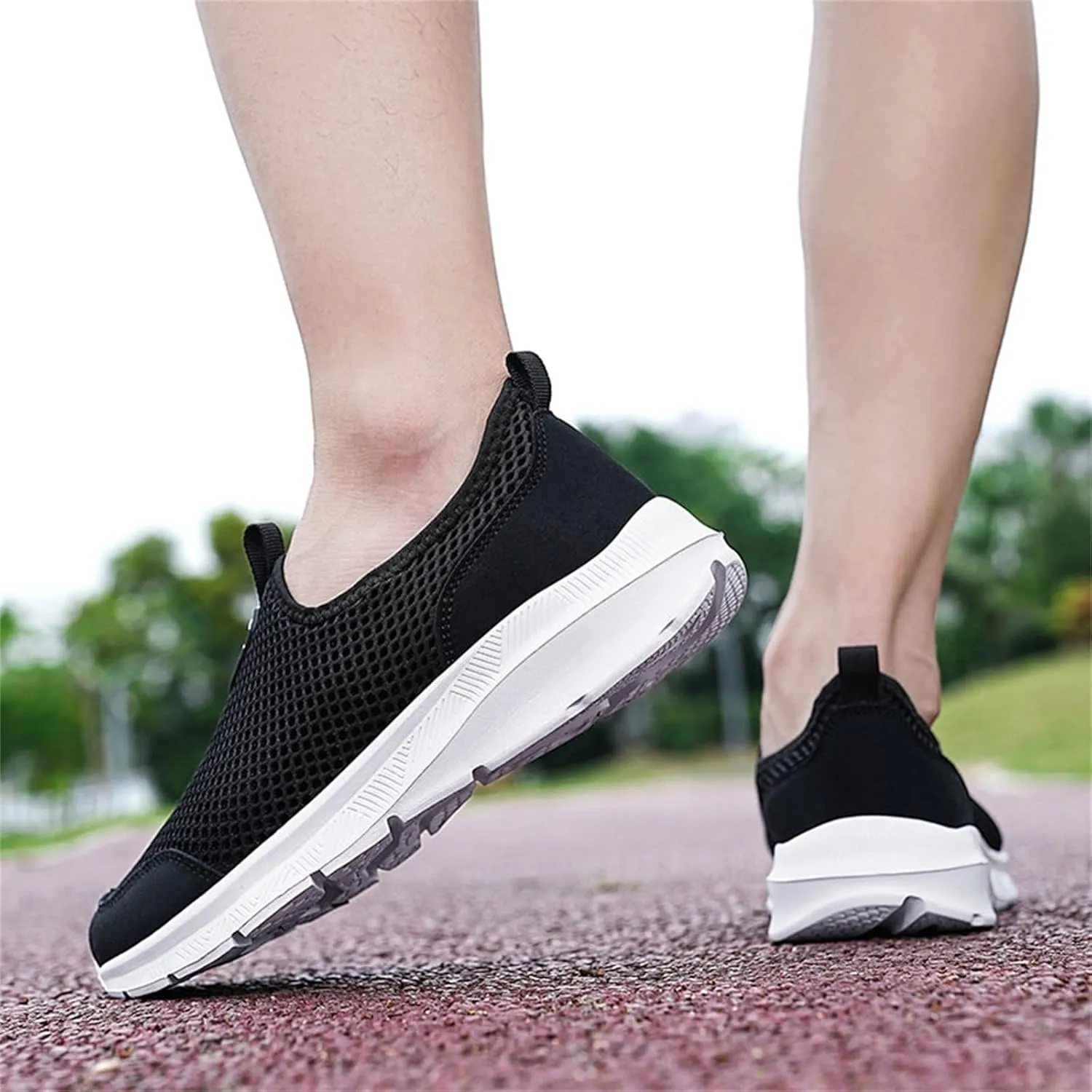 Women's Fashion Sneaker Non Slip Work Wide Comfortable Slip Resistant Work Shoes Slip On Walking Shoes for Women Womens Comfortable Loafers Mens Walking Sneakers